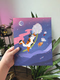 Princess Calico Cat Print