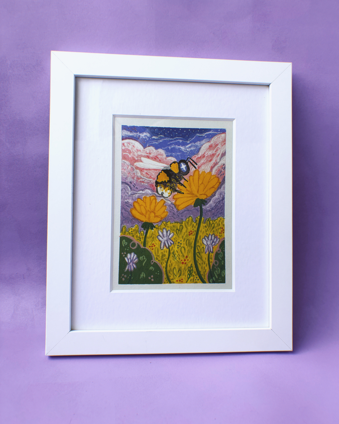 Awakened - Bumble Bee Art Print