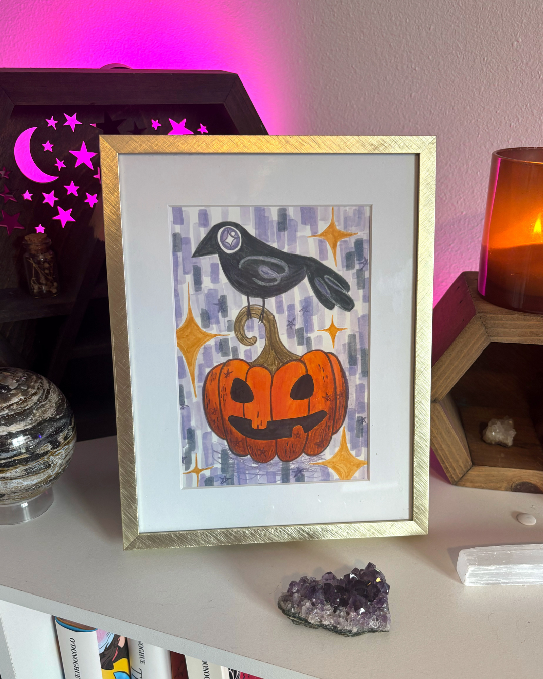 Jack and the Crow Art Print